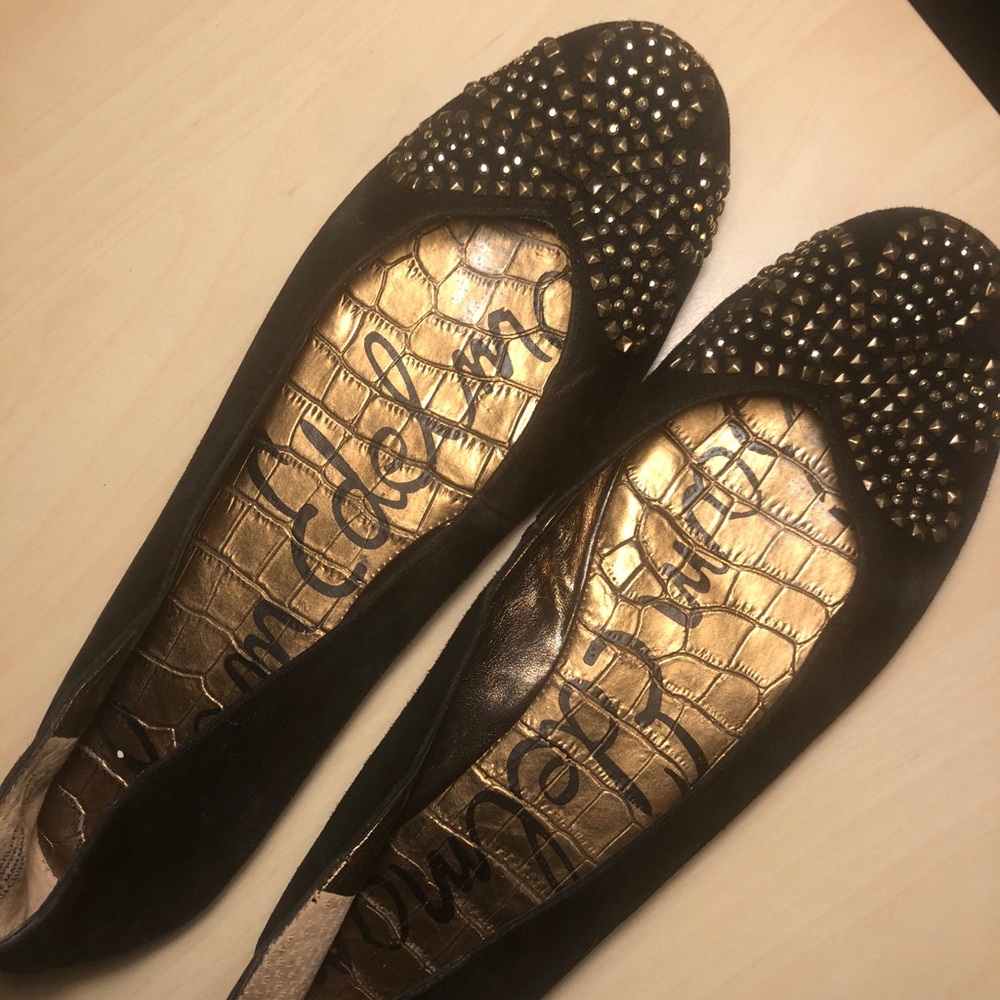 Sam Edelman size 11 black suede flats